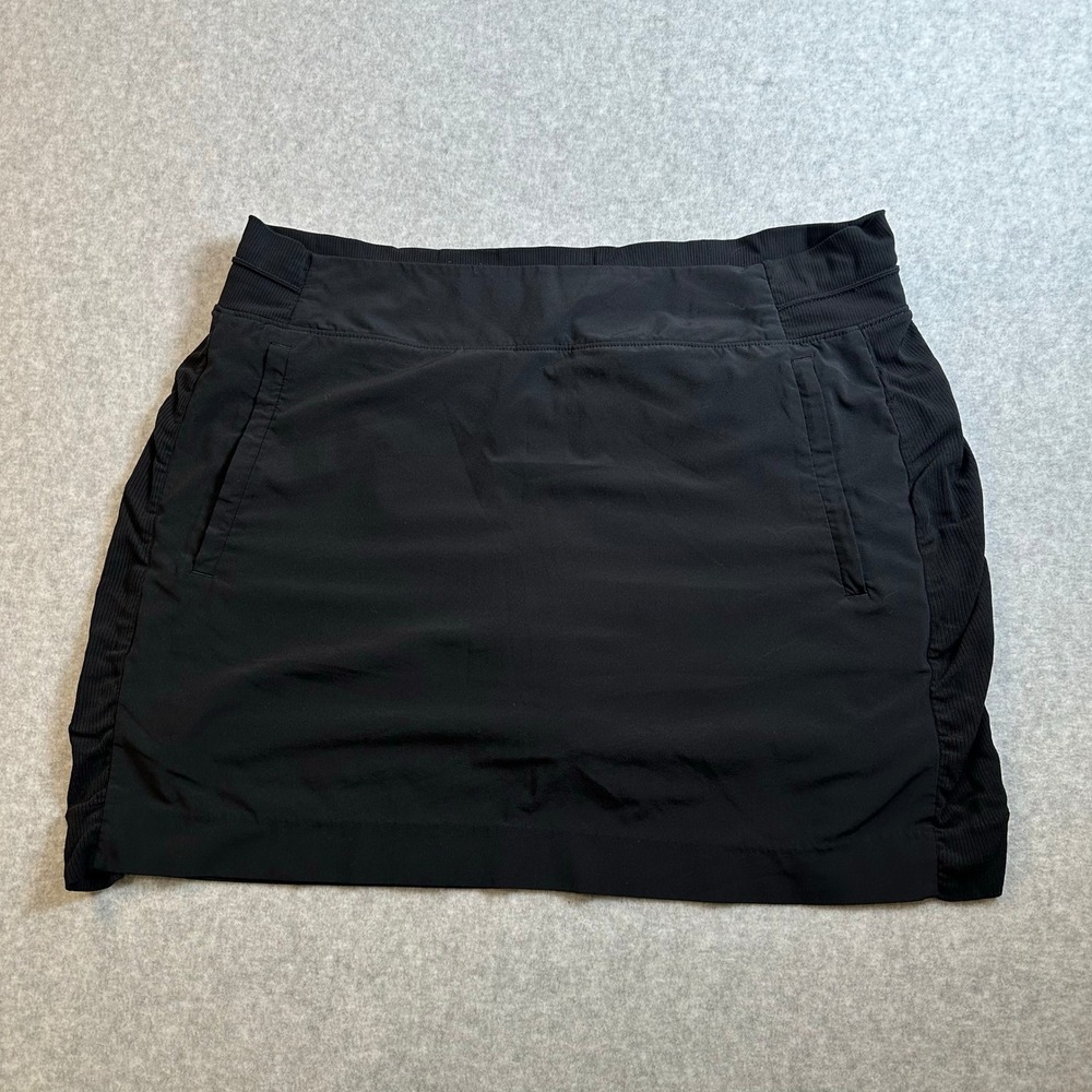 Athleta Soho Skort Black Hiking Golf Activewear Skirt 657678-00 Womens 14